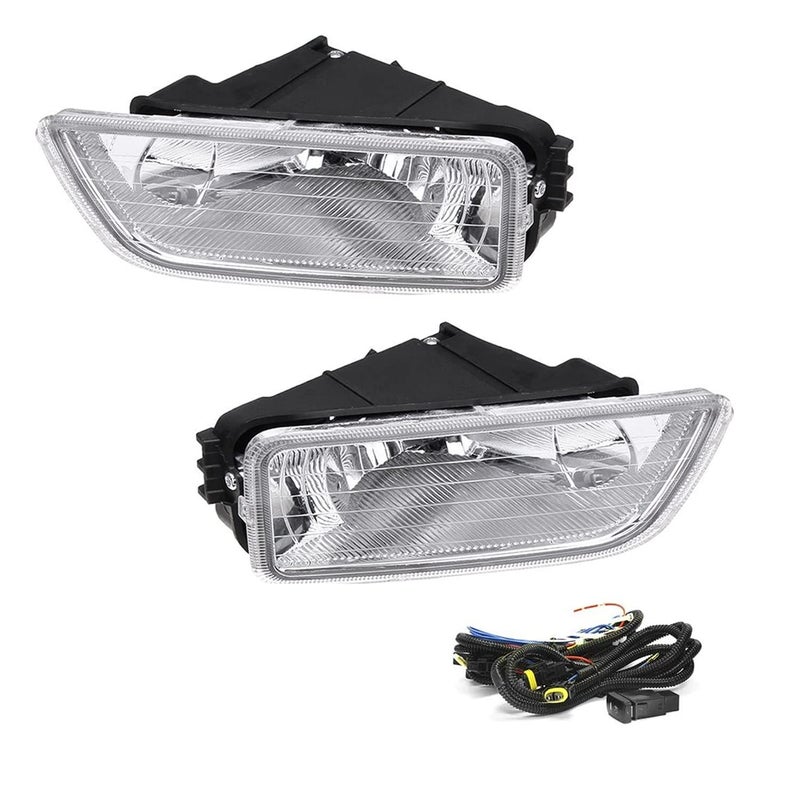 A ABIGAIL Driving Fog Lights Lamps Replacement for Honda Accord 2003-2007 Sedan JDM Japan style full kit 4 Door Only Rare with H11 12V 55W Halogen Bulbs & Wiring Harness Kit (Clear Lens) - Image 1